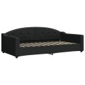 Sofa rozsuwana z materacami, czarna, 100x200 cm, tkanina Lumarko! Lumarko!