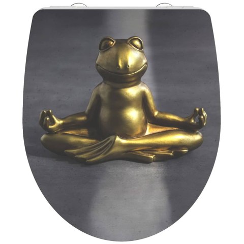 SCHÜTTE Deska sedesowa wolnoopadająca, wysoki połysk RELAXING FROG Lumarko! Lumarko!