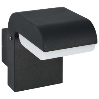 Oświetlenie ścienne zewnętrzne LED, 9 W, czarne, owalne Lumarko! Lumarko!
