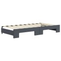 Sofa rozsuwana z materacami, ciemnoszara, 90x190 cm, aksamit Lumarko! Lumarko!