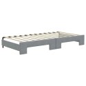 Sofa rozsuwana z materacami, jasnoszara, 100x200 cm, tkanina Lumarko! Lumarko!