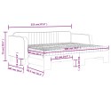 Sofa rozsuwana z materacami, niebieska, 90x200 cm, aksamit Lumarko! Lumarko!