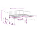 Sofa rozsuwana z materacami, różowa, 90x200 cm, aksamit Lumarko! Lumarko!