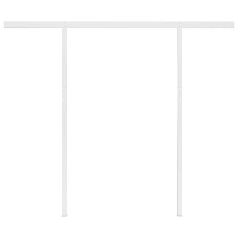 Automatycznie zwijana markiza ze słupkami, 3,5x2,5 m, kremowa Lumarko! Lumarko!