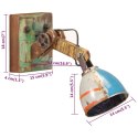Lampa ścienna w industrialnym stylu, kolorowa, okrągła, E27 Lumarko! Lumarko!