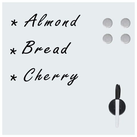 Ścienna tablica magnetyczna, szklana, 40 x 40 cm Lumarko! Lumarko!