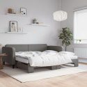 Sofa rozsuwana z materacami, ciemnoszara, 100x200 cm, tkanina Lumarko! Lumarko!