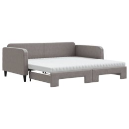 Sofa rozsuwana z materacami, ciemnoszara, 100x200 cm, tkanina Lumarko! Lumarko!