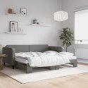 Sofa rozsuwana z materacami, ciemnoszara, 90x200 cm, tkanina Lumarko! Lumarko!