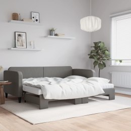 Sofa rozsuwana z materacami, ciemnoszara, 90x200 cm, tkanina Lumarko! Lumarko!