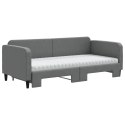 Sofa rozsuwana z materacami, ciemnoszara, 90x200 cm, tkanina Lumarko! Lumarko!