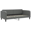Sofa rozsuwana z materacami, ciemnoszara, 90x200 cm, tkanina Lumarko! Lumarko!