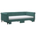 Sofa rozsuwana z materacami, ciemnozielona, 100x200 cm, aksamit Lumarko! Lumarko!