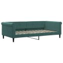 Sofa rozsuwana z materacami, ciemnozielona, 100x200 cm, aksamit Lumarko! Lumarko!