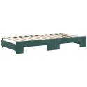 Sofa rozsuwana z materacami, ciemnozielona, 100x200 cm, aksamit Lumarko! Lumarko!
