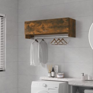 VidaXL Szafka, przydymiony dąb 100x32,5x35 cm, materiał drewnopochodny