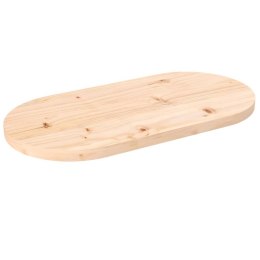Blat stołu, 80x40x2,5 cm, lite drewno sosnowe, owalny Lumarko! Lumarko!