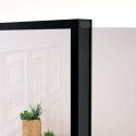 Drzwi wewnętrzne, czarne, 76x201,5 cm, szkło i aluminium Lumarko! Lumarko!