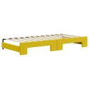 Sofa rozsuwana z materacami, żółta, 90x200 cm, aksamit Lumarko! Lumarko!