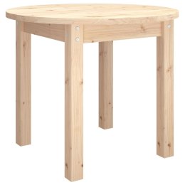 Stolik kawowy, Ø 55x45 cm, lite drewno sosnowe Lumarko! Lumarko!