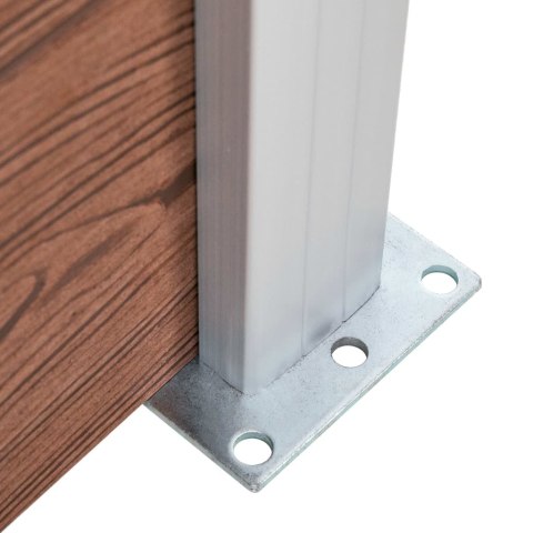 Ogrodzenie do ogrodu, WPC, 699 x 186 cm, brązowe Lumarko! Lumarko!