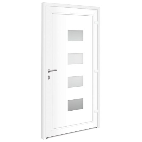 Drzwi wejściowe, antracytowe, 100x200 cm, aluminium i PVC Lumarko! Lumarko!