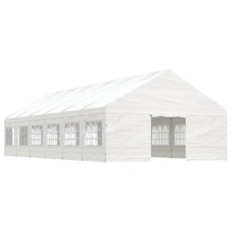 Namiot ogrodowy z dachem, biały, 13,38x5,88x3,75 m, polietylen Lumarko! Lumarko!