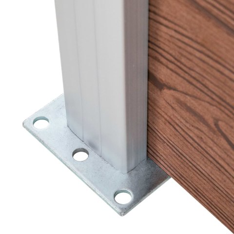 Ogrodzenie do ogrodu, WPC, 1564 x 186 cm, brązowe Lumarko! Lumarko!