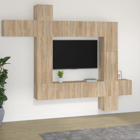 Zestaw 9 szafek TV, dąb sonoma, materiał drewnopochodny Lumarko! Lumarko!