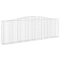 Kosze gabionowe, 10 szt, 400x30x120/140cm, galwanizowane żelazo Lumarko! Lumarko!