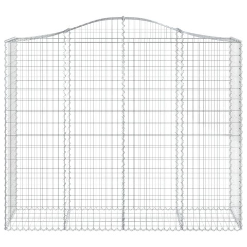 Kosze gabionowe, 18 szt, 200x50x160/180cm, galwanizowane żelazo Lumarko! Lumarko!