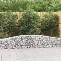 Kosze gabionowe, 20 szt, 400x30x40/60 cm, galwanizowane żelazo Lumarko! Lumarko!