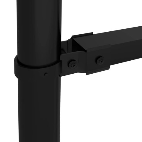 Panele ogrodzeniowe z grotami, stal, (1,5-1,75)x10,2 m, czarne Lumarko! Lumarko!