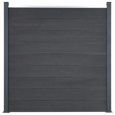 Zestaw paneli ogrodzeniowych, szary, 526x186 cm, WPC Lumarko! Lumarko!