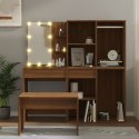 Zestaw z toaletką i oświetleniem LED, brązowy dąb Lumarko! Lumarko!