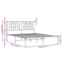 Metalowa rama łóżka z wezgłowiem biała, 140x200 cm Lumarko! Lumarko!