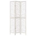 Parawan pokojowy, 3-panelowy, biały, lite drewno paulowni Lumarko! Lumarko!