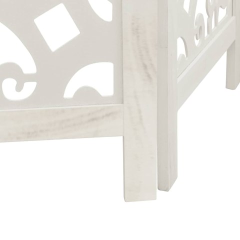 Parawan pokojowy, 3-panelowy, biały, lite drewno paulowni Lumarko! Lumarko!