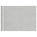 Parawan balkonowy, jasnoszary, 75x600 cm, 100% poliester Oxford Lumarko! Lumarko!