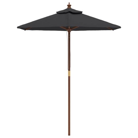 Parasol ogrodowy na drewnianym słupku, czarny, 196x231 cm Lumarko! Lumarko!