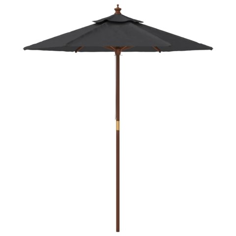 Parasol ogrodowy na drewnianym słupku, czarny, 196x231 cm Lumarko! Lumarko!