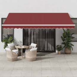 Automatycznie zwijana markiza, burgundowa, 450x300 cm Lumarko! Lumarko!