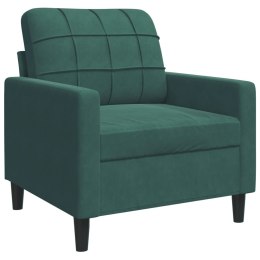 Fotel, ciemnozielony, 60 cm, obity aksamitem Lumarko! Lumarko!