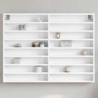 Witryna, biała, 100x8,5x75 cm, materiał drewnopochodny Lumarko! Lumarko!