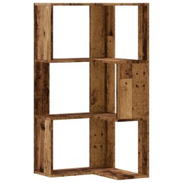 3-poziomowy regał narożny, stare drewno, 50x50x102 cm Lumarko! Lumarko!