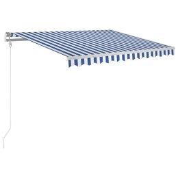 Automatycznie zwijana markiza, 300 x 250 cm, niebiesko-biała Lumarko! Lumarko!