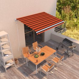 Automatycznie zwijana markiza, 300x250 cm, pomarańczowo-brązowa Lumarko! Lumarko!