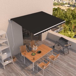 Automatycznie zwijana markiza, 400 x 350 cm, antracytowa Lumarko! Lumarko!
