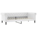 Sofa rozsuwana z materacami, biała, 90x200 cm, sztuczna skóra Lumarko! Lumarko!