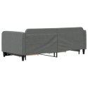 Sofa rozsuwana z szufladami, ciemnoszara, 90x190 cm, tkanina Lumarko! Lumarko!